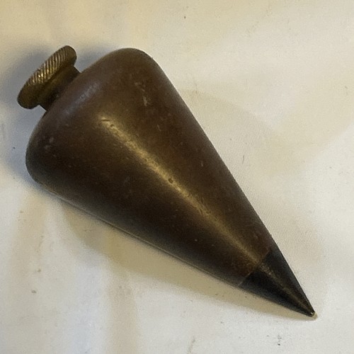 Vintage brass plumb - brass, unique