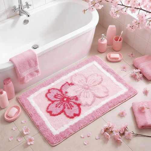 Pink cherry bathroom - cherry,
