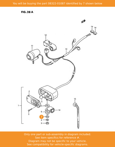 Suzuki washer 08322 01087 oem - suzuki, washer,