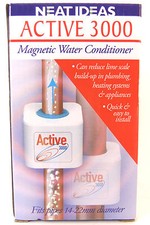 Active 3000 Magnetic clips to pipes - Water Conditioner, fast acting! FREE P&P