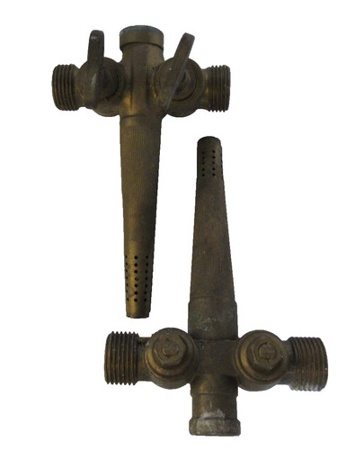 Vintage pair brass brewery - of,