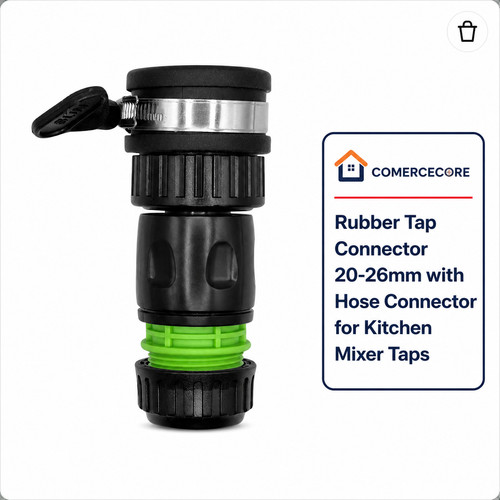 Rubber tap connector 26mm - connector, 20-26mm