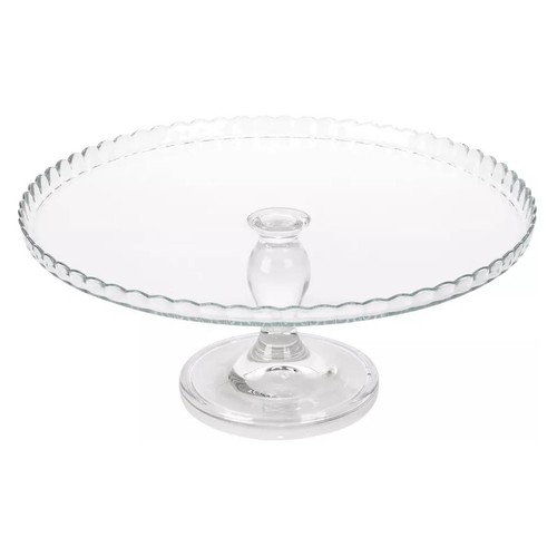 Elegant footed glass - glass, cake