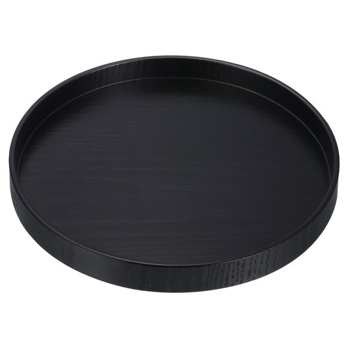 Wood serving tray - serving, round