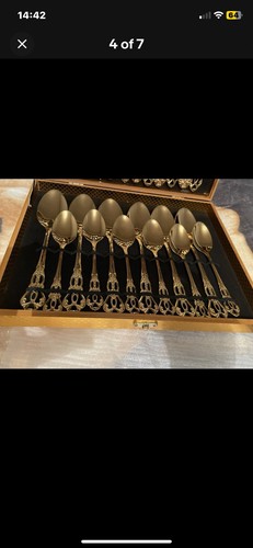 Stunning 24pc gold cutlery set - 24pc,