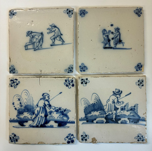Delft tiles 17th 18th - x,
