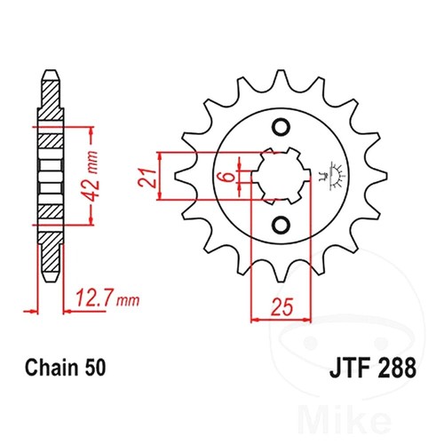Front sprocket 530 p - sprocket,