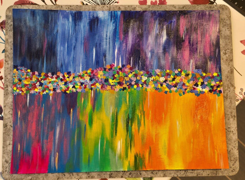 Acrylic original painting - -, 9"