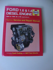 FORD HAYNES MANUAL, 1.6 & 1.8 DIESEL ENGINES, 1984 - 1996, SERVICE & REPAIR