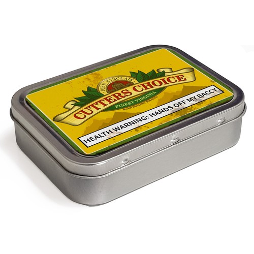 Personalised tobacco tin - personalised,