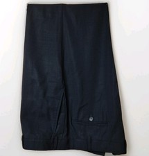 Armani Collezioni Trousers Black Formal Business Wool Regular Size W42 L31