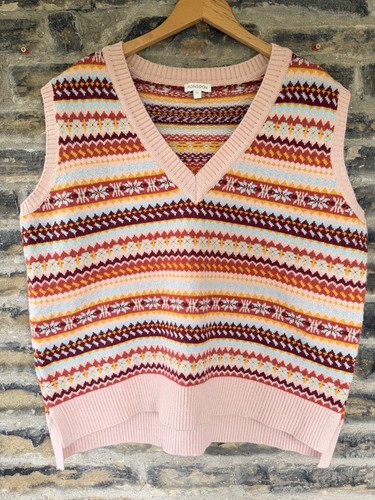 Monsoon fair isle knitted vest - monsoon,