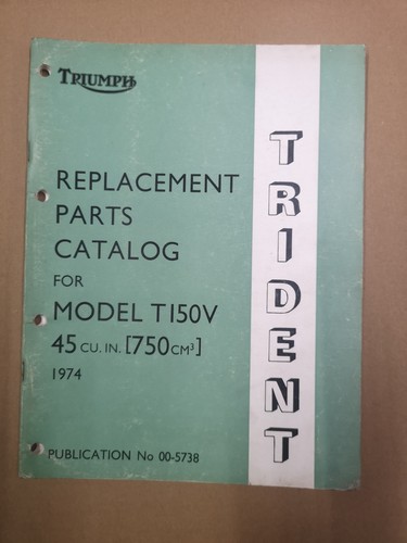 Genuine triumph parts book - triumph,