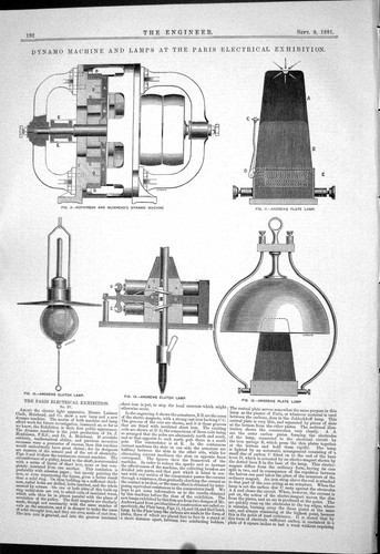 Antique old print - old, 1881