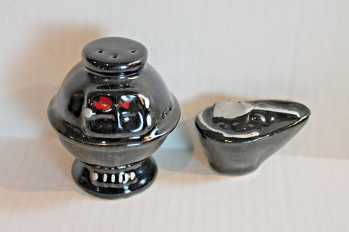 Vintage black pot belly - vintage, coal