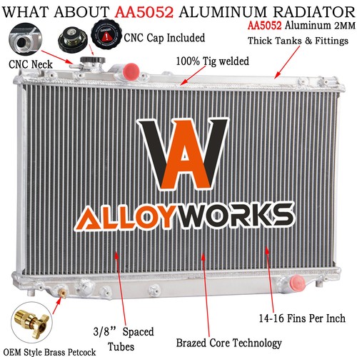 Rows aluminum radiator fits - 3,