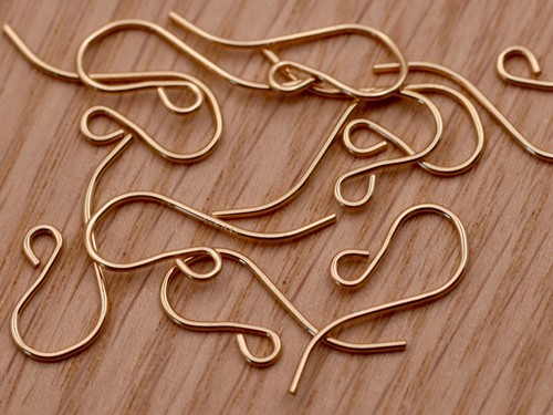 14k gold filled earring hooks - 14k,