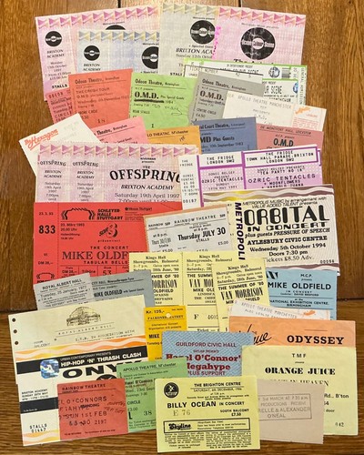 Original concert tickets - original,