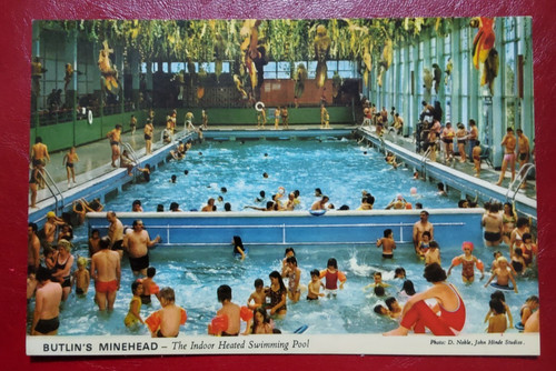 Butlins minehead postcard - butlins,
