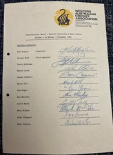 Signed X12 Western Australia V