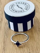 Thomas Sabo Black Onyx Sterling Silver Ring Size 54, N, In Original Package