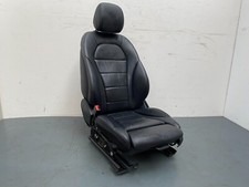 MERCEDES BENZ W205 C CLASS SALOON PASSENGER SIDE FRONT LEFT BLACK LEATHER SEAT