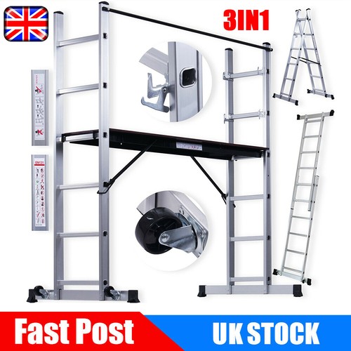 3in1 aluminium ladder - ladder, working