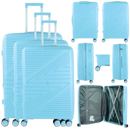 Piece suitcase set hard - suitcase, pp