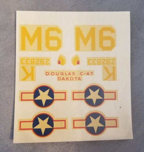 Decals vtg airfix wwii - vtg,