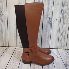 Hush Puppies Vanessa Knee High Tall Calf Boots Tan Brown UK 6 EU 39