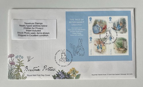 2016 fdc beatrix potter - gb,