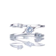 Aquamarine Ring Sterling