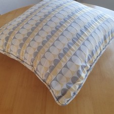 Pair NEXT Cushions & Single Unbranded Cushion Yellow Grey White Square Good Cond