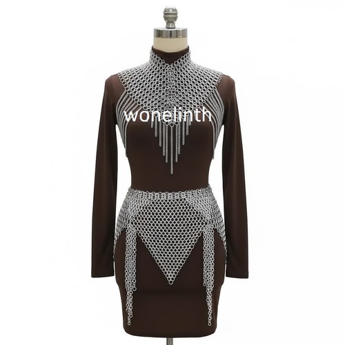 Womens silver chainmail - womens,