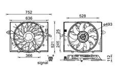 Radiator fan CFF 336 000S