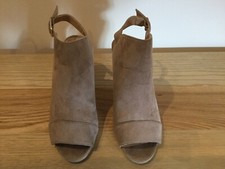 Ladies ATMOSPHERE Open Toe Sling back Sandals, Boots, U.K. 4 Faux Suede 8505