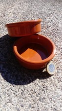 4 x Terracotta Tapas Dishes