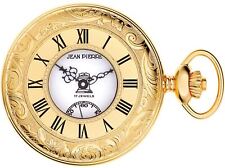Masonic Pocket Watch Gold Plated Ornate Half Hunter with Masonic Icons Gift