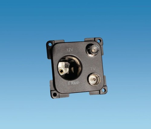 Volt socket with - volt, tv