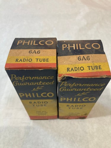 Nos philco 6a6 radio vacuum - philco,