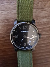 Wenger Urban Metropolitan Steel 41mm Black Dial Quartz Mens Watch 01.1041.129