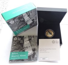2017 Royal Mint Silver Proof Piedfort £2 First World War Aviation Cased W/COA