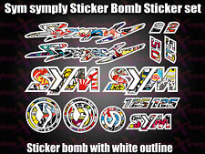 Sym Symply 1, 2 Stickers / Decals StickerBomb Bomb printed vinyl, 50, 125