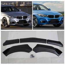 Gloss Black Car Front Bumper Protector Lip Splitter Spoiler Bodykit Body Kit UK