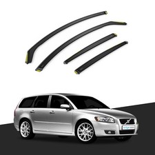 Volvo V50 2004-2012 5 Door Estate Wind Deflectors 4pc Tinted