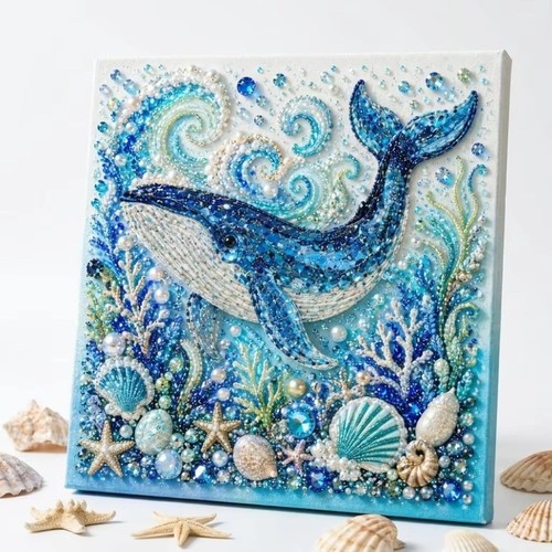 Ocean theme pearl art diy - theme, kit