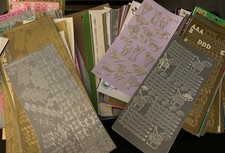 Job Lot of 190 Peel Offs, Sentiments, Floral, Icons USED