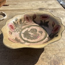 vintage brass and enamel