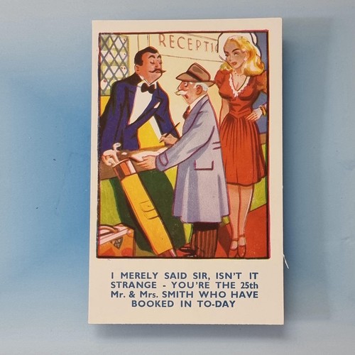 Comic postcard c1965 hotel - c1965,