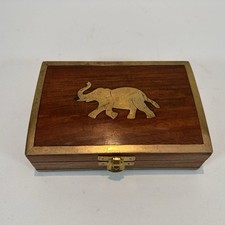 Vintage Wood and Brass Box